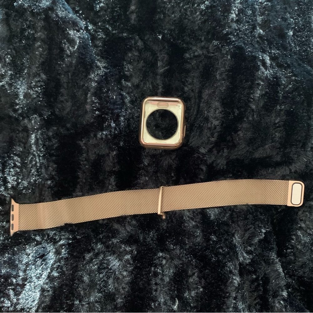 Apple Watch Gold Cover & Wrist Band